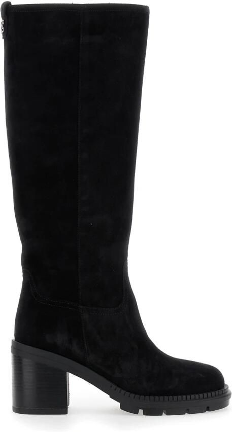 Casadei Logo-Geborduurde Suède Laarzen