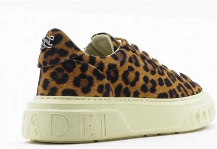 Casadei Luipaard Suède Sneaker Off Road