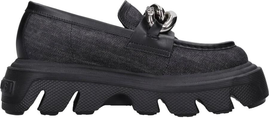 Casadei Mocassins van stof en leer - Foto 4