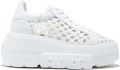 Casadei Gewatteerde witte leren sneaker White Dames - Wit