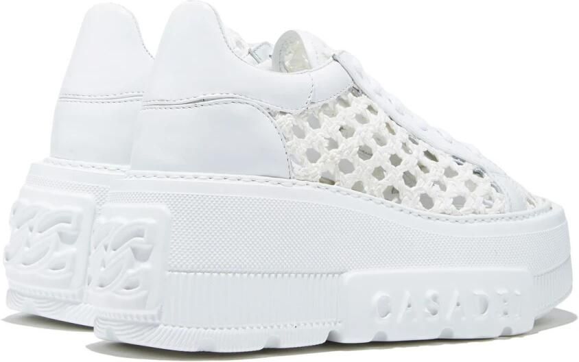 Casadei Gewatteerde witte leren sneaker White Dames - Foto 4