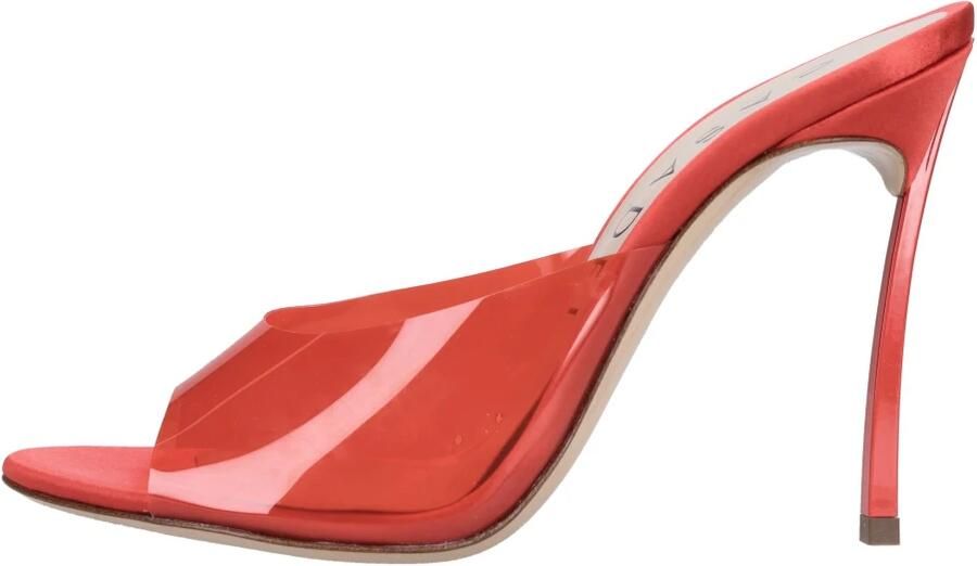 Casadei Plexy en Satijnen Blade Mules