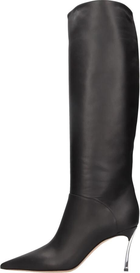 Casadei Boots & laarzen Superblade' Black Knee-High Boots With Stiletto He in zwart