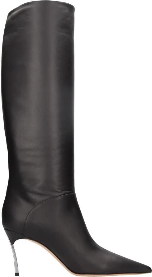 Casadei Boots & laarzen Superblade' Black Knee-High Boots With Stiletto He in zwart - Foto 3