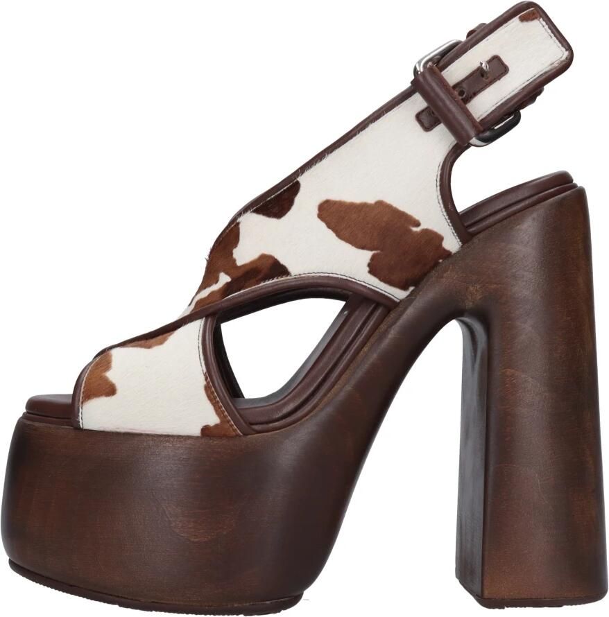 Casadei Pony Skin Sandalen