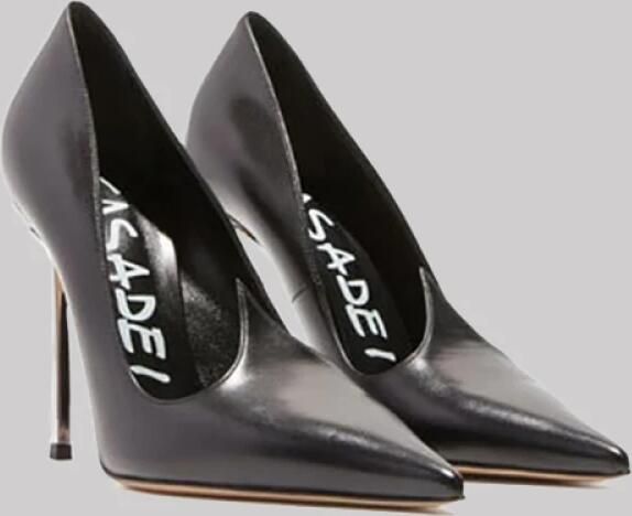 Casadei Elegante Zwarte Leren Pump Black Dames - Foto 3