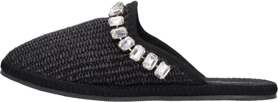 Casadei Raffia en Stoffen Sabot
