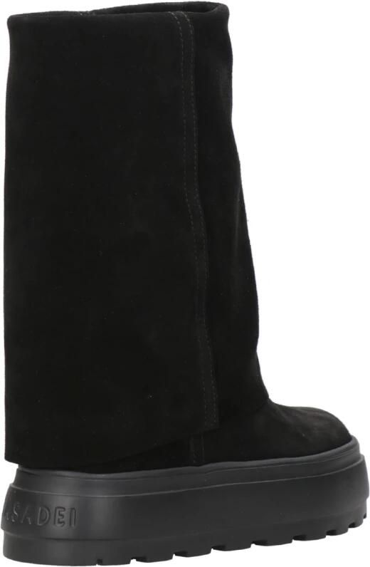 Casadei Boots Black Boots With Turn-Up With Platform In Suede in zwart - Foto 6