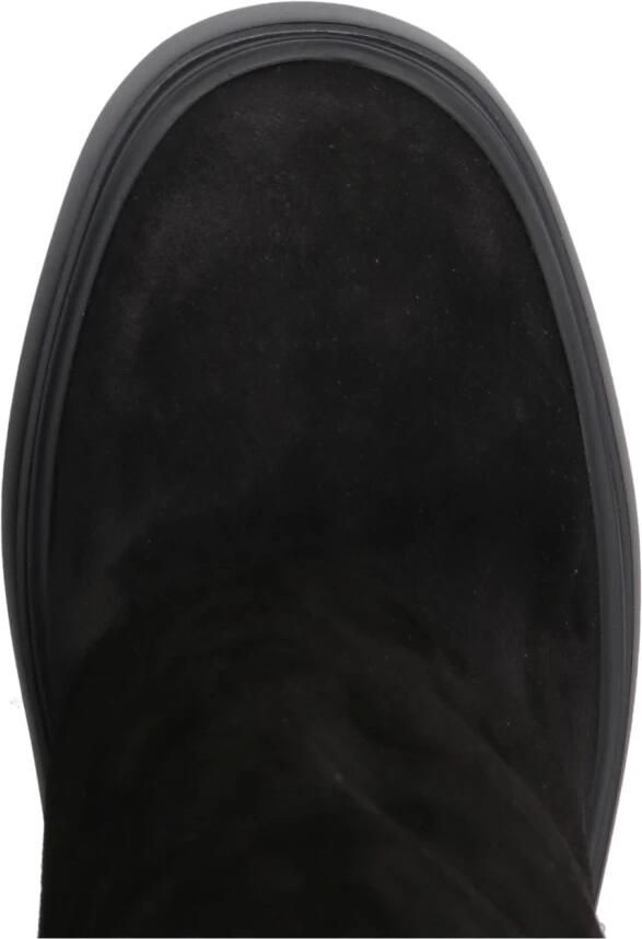 Casadei Boots Black Boots With Turn-Up With Platform In Suede in zwart - Foto 3