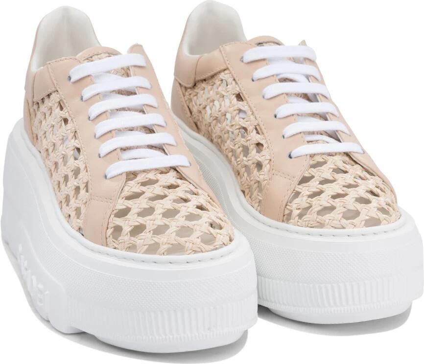 Casadei Chunky Sole Leren Lage Sneakers