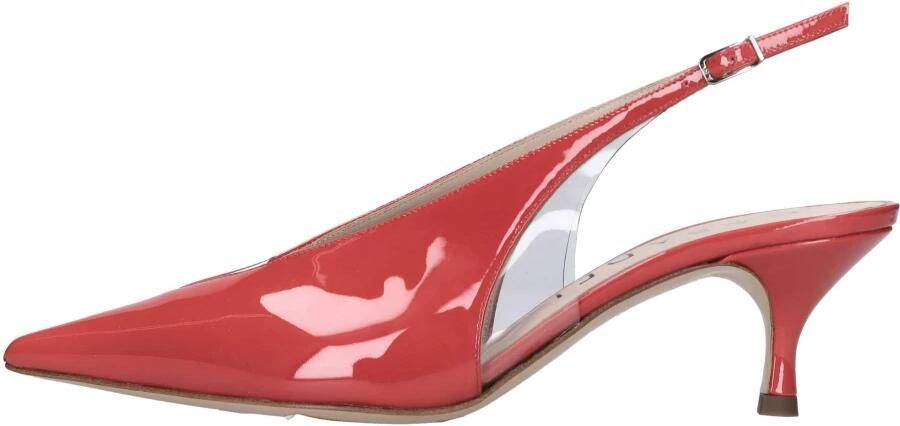 Casadei Slingback Pump in lakleer en plexi