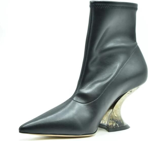 Casadei Boots Stivaletto Elodie Pelle Nera in zwart - Foto 6