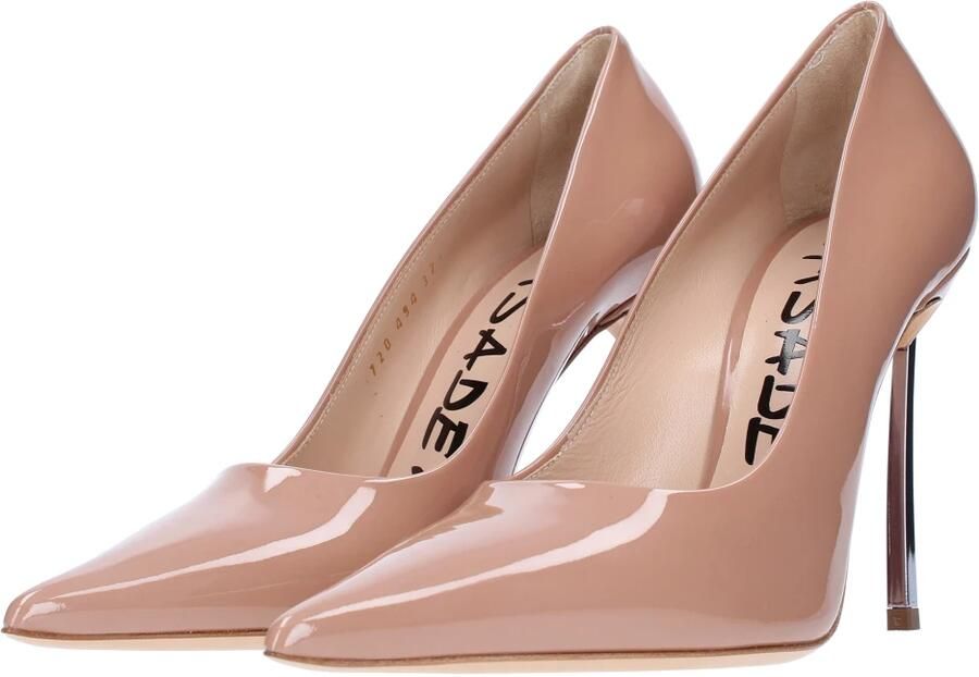 Casadei Nude Patent Decollette Hakken Pink Dames - Foto 4