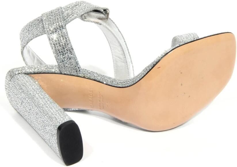 Casadei Zilveren Velcro Sandaal Fata Model - Foto 3