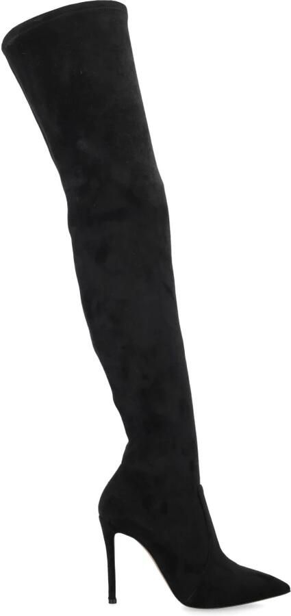 Casadei Zwarte Aceu Cuissard Laarzen Trendy Over-de-Knie Stijl - Foto 2