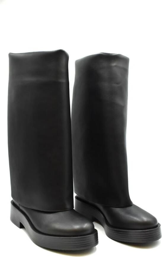 Casadei Boots Chunky Heel Black Ankle Boots in zwart