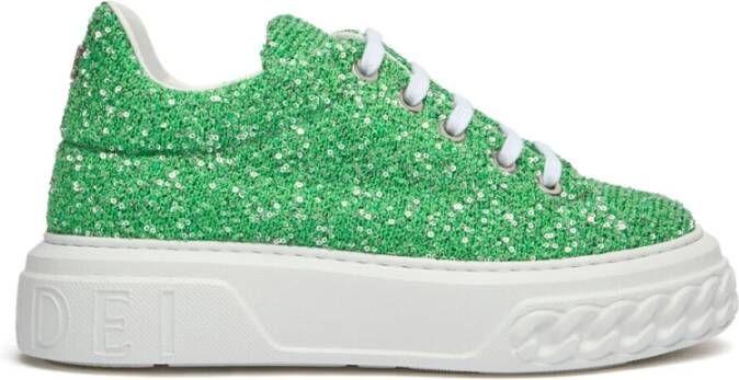 Casadei Dynamische Off Road Disk Sneakers Green Dames