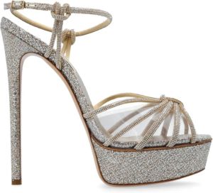 Casadei Flora C+C platform sandalen Geel Dames