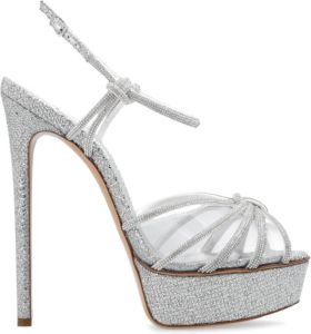 Casadei Flora C+C platform sandalen Grijs Dames