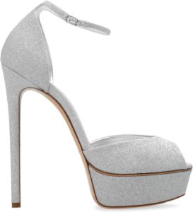 Casadei Flora City Light platform sandalen Grijs Dames