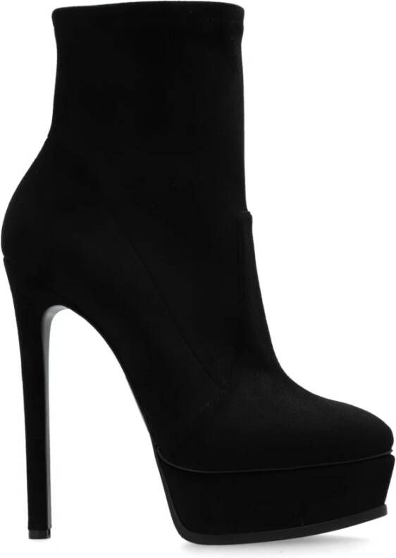 Casadei Gehakte enkellaarzen Arceus Black Dames