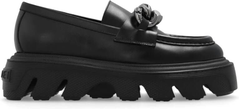 Casadei Generation C platform loafers Black Dames