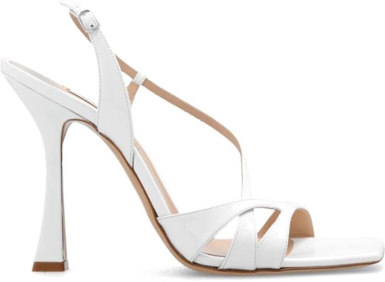 Casadei Geraldine glanzende sandalen met hak White Dames