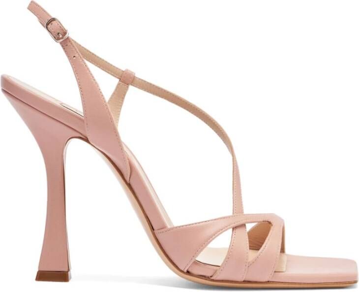 Casadei Geraldine Leren Sandaal in Rosé Pink Dames