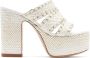 Casadei Heeled Mules White Dames - Thumbnail 1