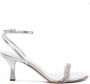 Casadei Zilveren Blad Kristal-Gedecoreerde Sandalen - Thumbnail 1