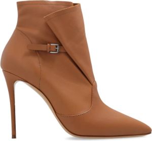 Casadei Julia Kate enkellaarzen met hak Bruin Dames