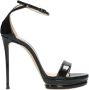 Casadei Julia Zwarte Lakleren Sandalen Black Dames - Thumbnail 1