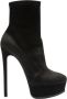 Casadei Statement Stiletto Platform Enkellaarzen Black Dames - Thumbnail 1