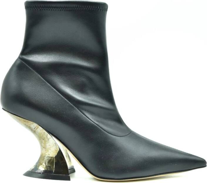 Casadei Elodie enkellaarzen met hak Black Dames