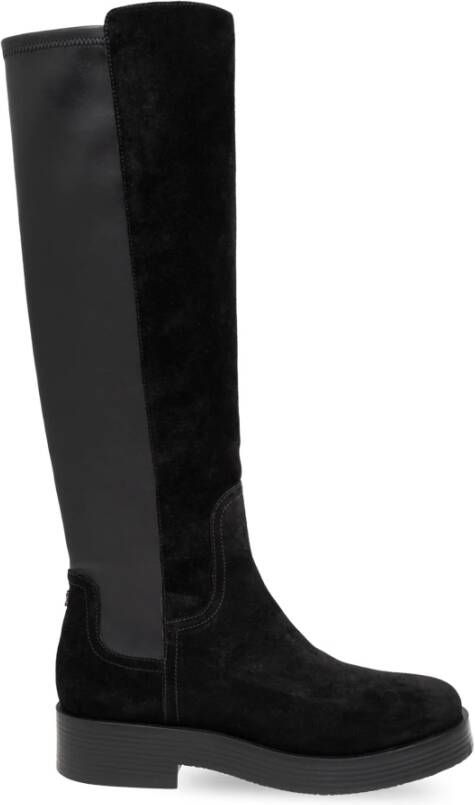 Casadei Suède Laarzen Black Dames