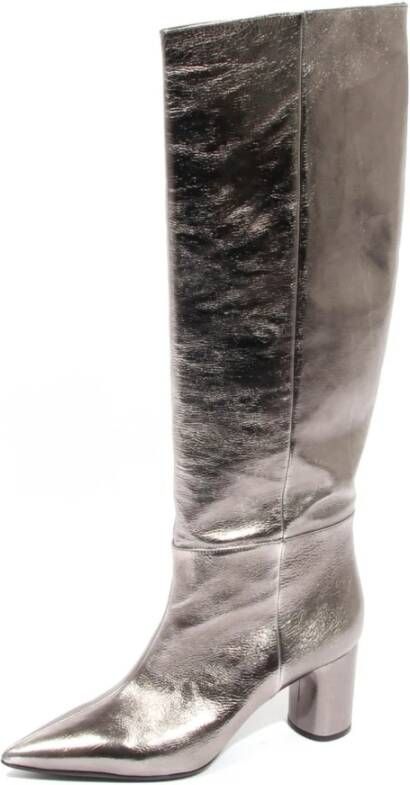 Casadei Leren Laarzen Visione Zinc