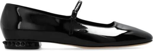 Casadei Leren schoenen Camoscio Black Dames