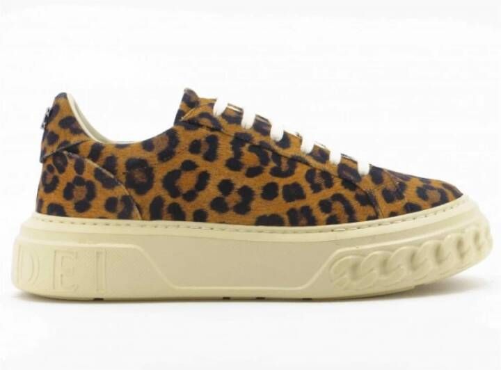 Casadei Luipaard Suède Sneaker Off Road