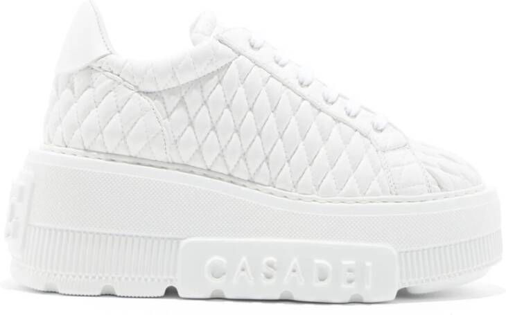 Casadei Matelassé Nexus Onderkant Sneaker White Dames