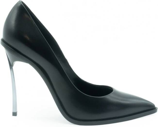 Casadei Maxi Blade Leren Pumps Black Dames