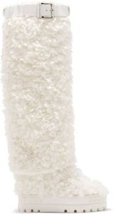 Casadei Maxi Yeti Laarzen Witte Nepbont Wit Dames