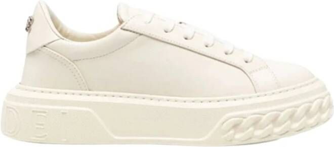 Casadei Melk Witte Sneakers Verkoop