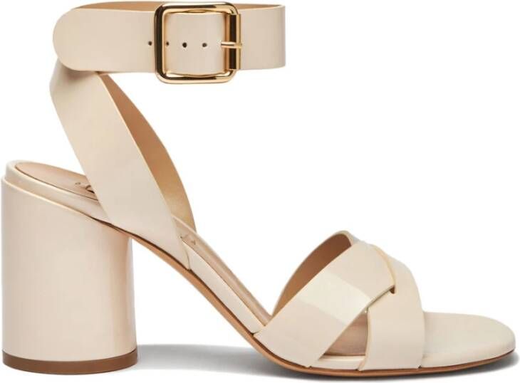 Casadei Minimalistische Cleo Sandaal Beige Dames