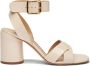 Casadei Minimalistische Cleo Sandaal Beige Dames - Thumbnail 1