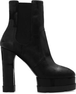 Casadei Nancy platform enkellaarzen Zwart Dames