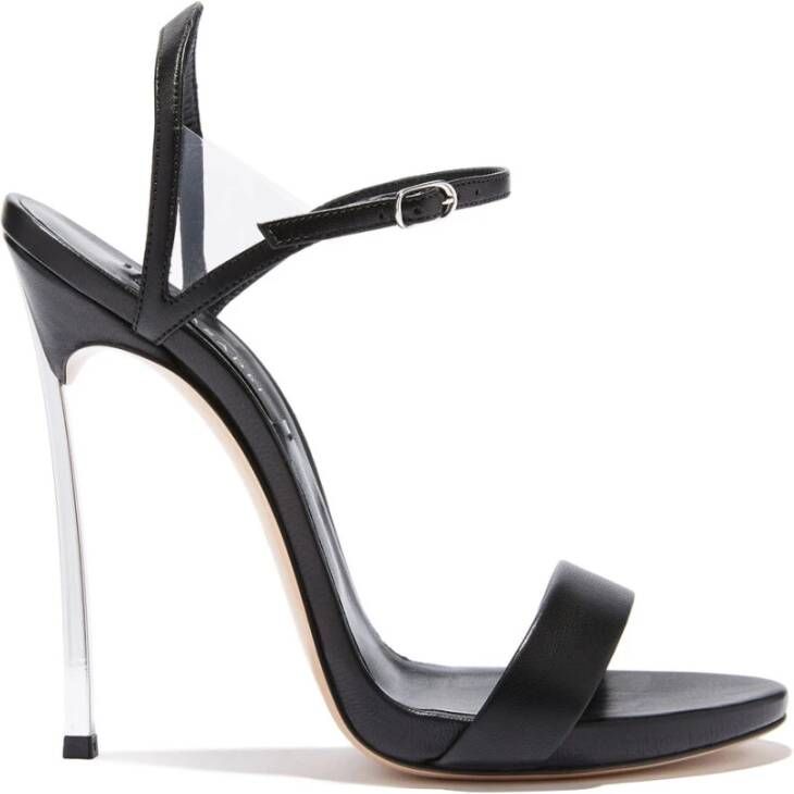 Casadei Hoge hak sandalen in Nappa Black Dames