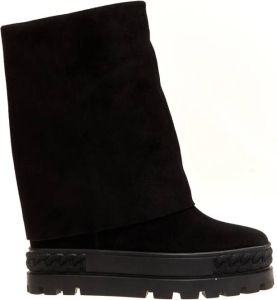 Casadei Nero Noos Enkellaarsjes voor dames Zwart Dames