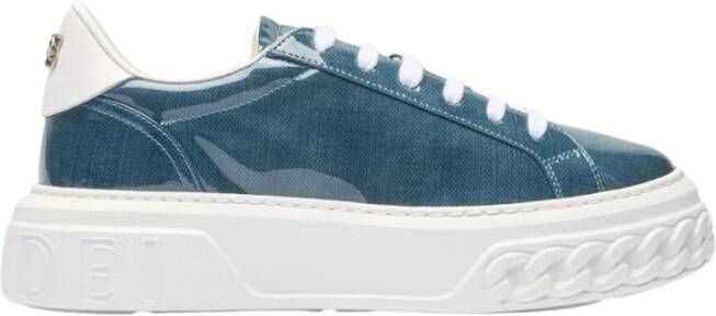Casadei Off Road Denim Lac Sneakers