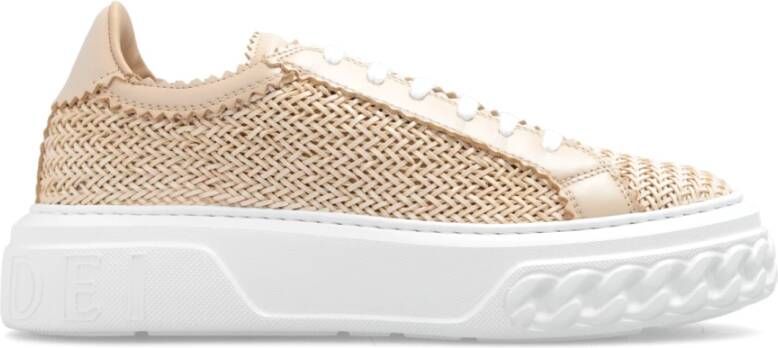 Casadei Beige Sneakers voor Vrouwen Beige Dames