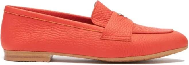 Casadei Oranje Loafers Orange Dames